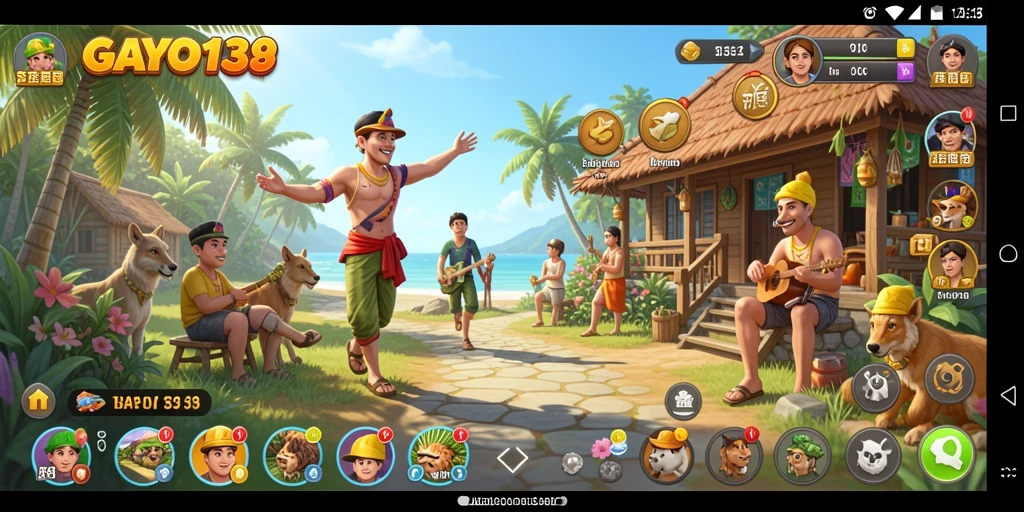 Tampilan gameplay GAYO138 yang seru dan berwarna