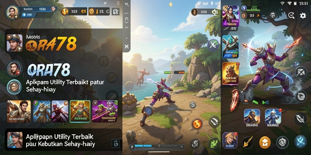 Screenshot utama ORA78 menampilkan antarmuka pengguna aplikasi Utility.