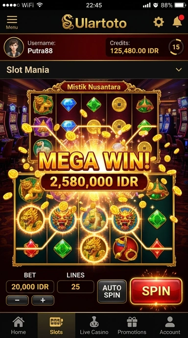 Proses unduh aplikasi yang mudah dan cepat di ulartoto.